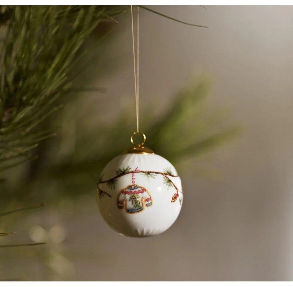 Porcelánová vianočná ozdoba ø 6 cm Hammershøi Christmas Bauble 2025 – Kähler Design