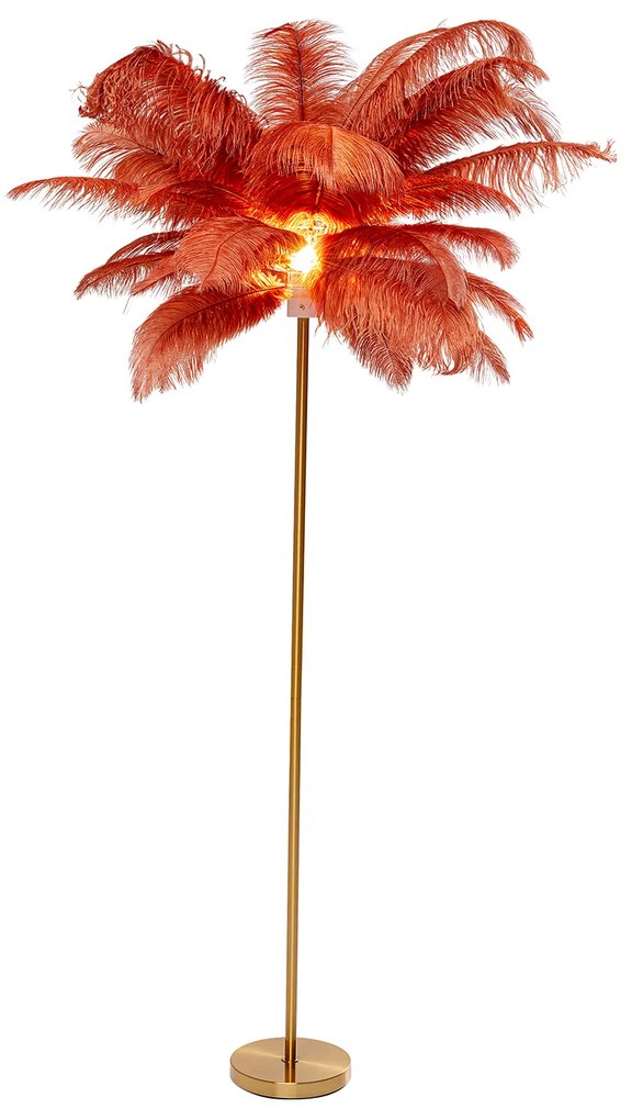 Feather Palm stojacia lampa červená 165 cm