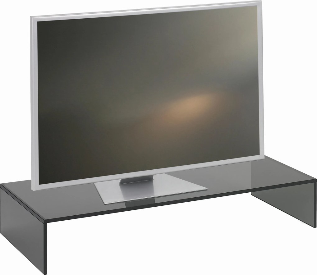 XXXLutz TV NADSTAVEC, sklo, sivá Xora - TV nábytok - 002757005403