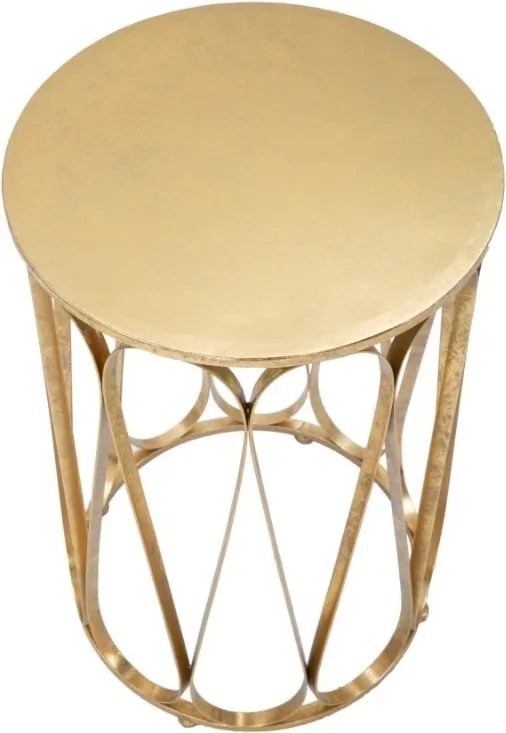Dizajnový odkladací stolík Sakuruta 37 cm zlatý