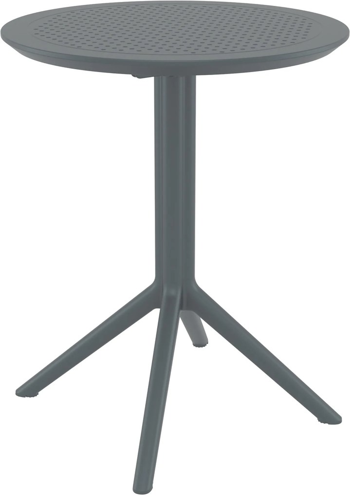 Skladací stôl Sky round - tmavosivá