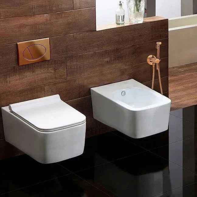 Rea Loop Lungo, podomietková bidetová batéria, medená matná, REA-B6314