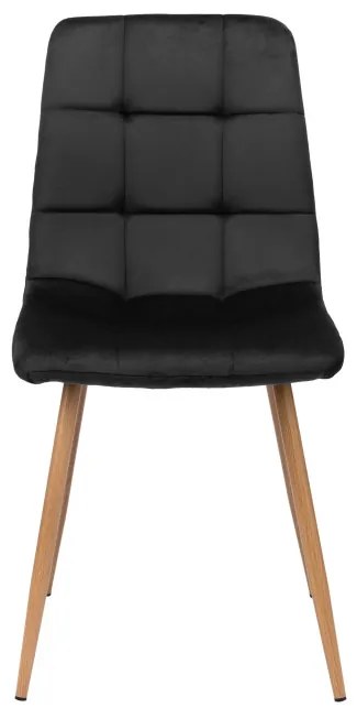 Jedálenská stolička MONTANA zamatová, čierna