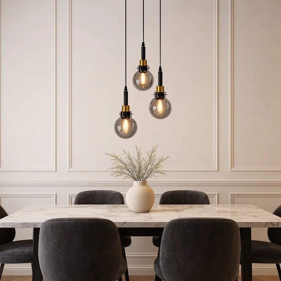 Stropné svietidlo Alternative I čierne/zlaté