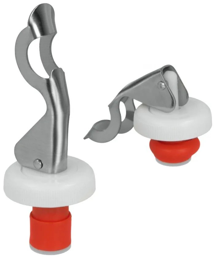 Súprava 2 uzáverov na fľaše z antikoro ocele Metaltex