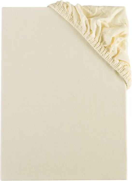 Plachta posteľná krémová jersey EMI, Plachta 120x200
