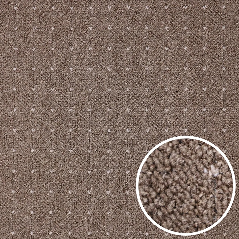 Condor Carpets, AKCIA: 120x160 cm Koberec metráž Udinese hnedý - neúčtujeme odrezky z role - obšitý zo všetkých strán, šíře, hnedá, filc, chodba / predsieň