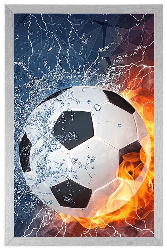 Plagát futbalová lopta