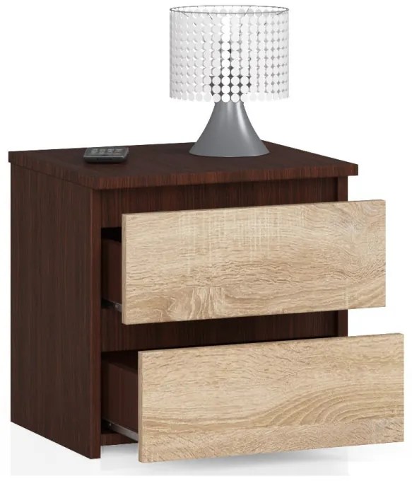 Nočný stolík CL2 2SZ CLP wenge / sonoma