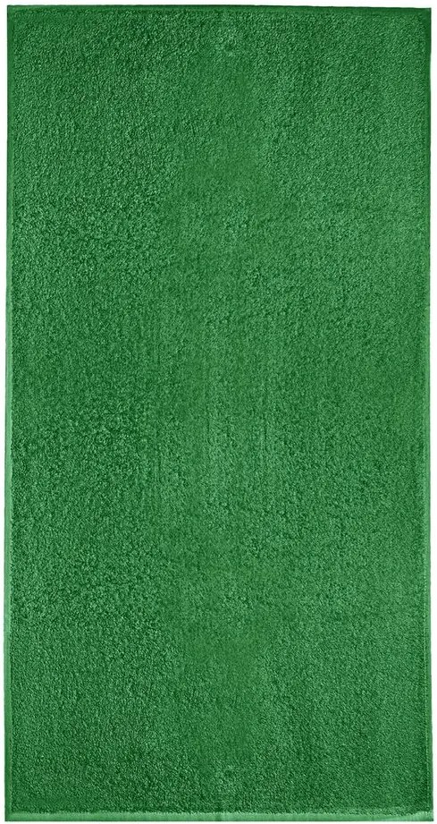 MALFINI Osuška bez bordúry Terry Bath Towel - Stredne zelená | 70 x 140 cm