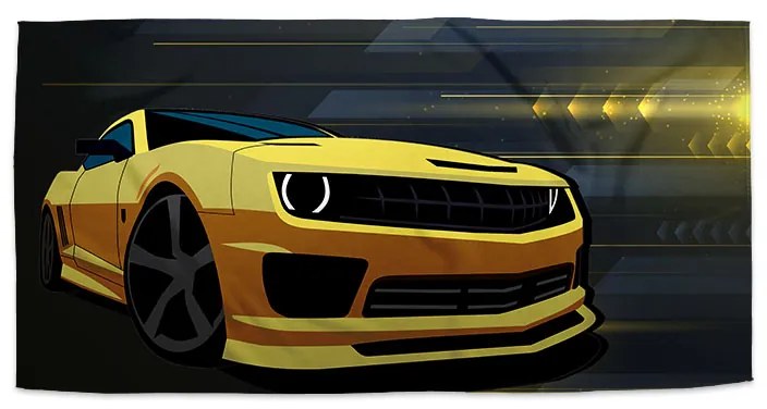 Sablio Uterák Chevrolet Camaro Pruhy - 50x100 cm