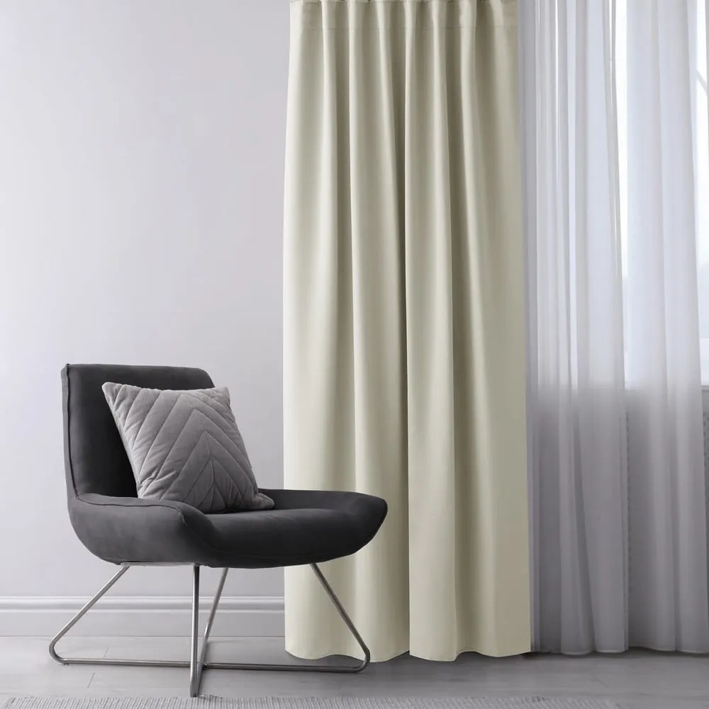 Krémovobiely zatemňovací záves 140x245 cm Eyelets – Restilo