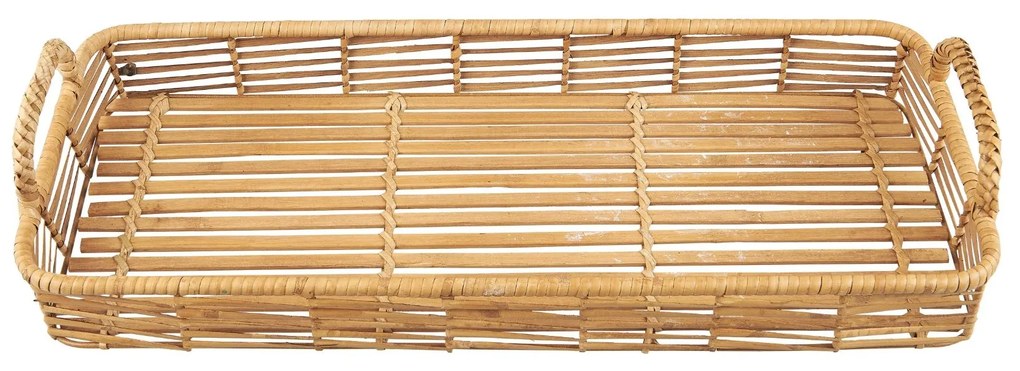 Ib Laursen Prírodný podnos s držadlami Oblong Rattan / Bamboo