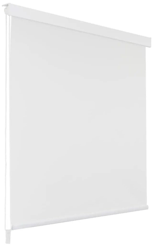 vidaXL Sprchová roleta, 180x240 cm, biela