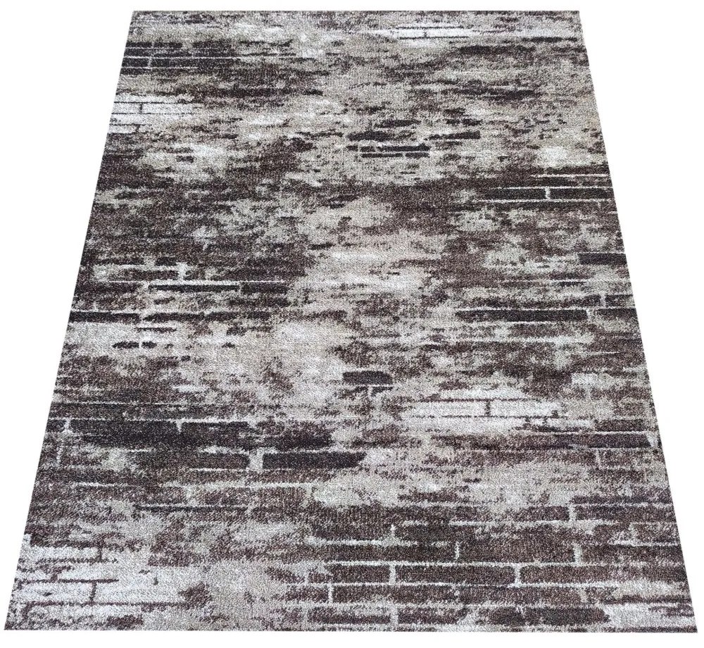 Moderný koberec hnedej farby Šírka: 60 cm | Dĺžka: 100 cm