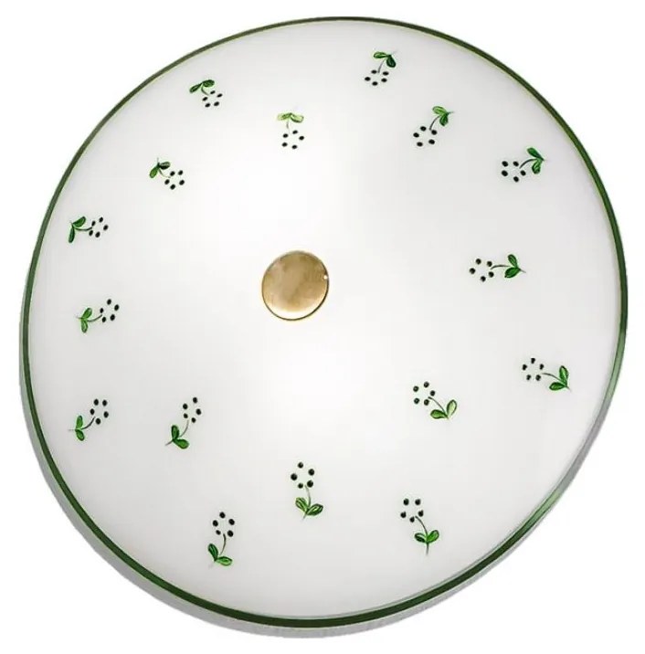 Kolarz 731.U12.4.21 - Stropné svietidlo NONNA 2xE14/60W/230V pr. 30 cm zelená