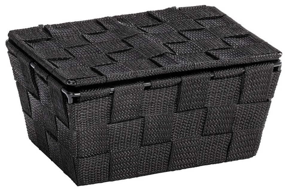 Čierny košík s vekom Wenko Adria