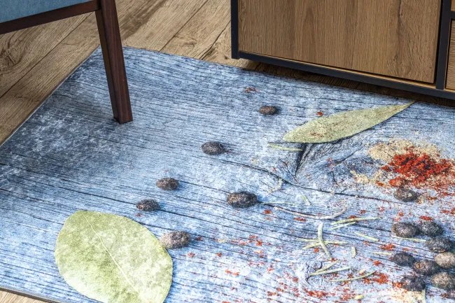 Protišmykový koberec / behúň ANDRE 33550 modrý / zelený