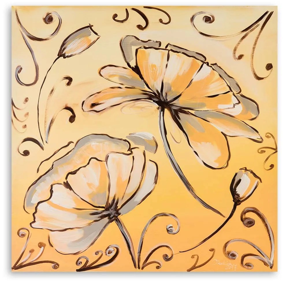 Gario Obraz na plátne Žlté kvety Rozmery: 30 x 30 cm