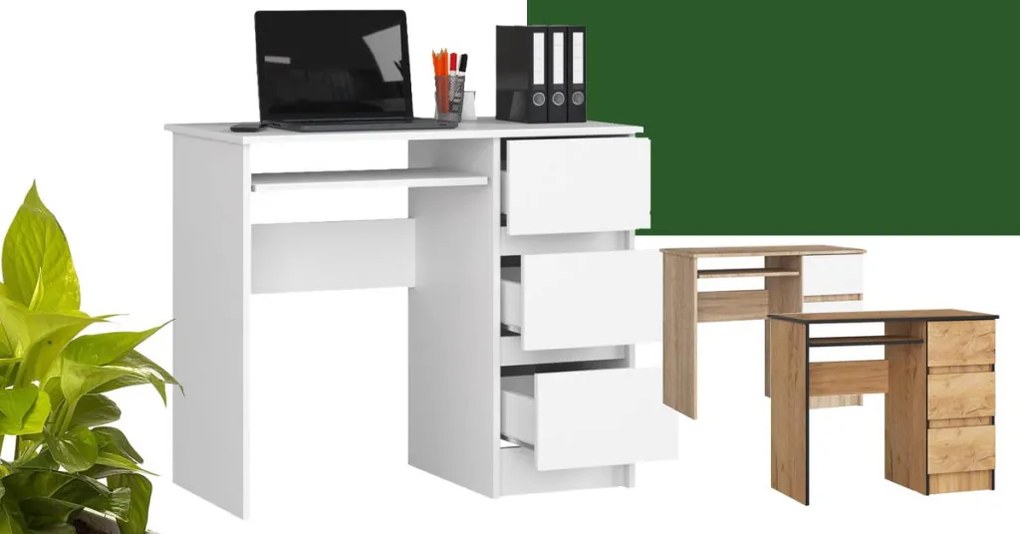 Biely písací stôl