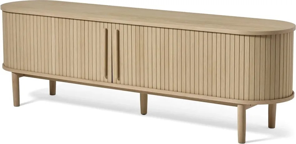 TV stolík v dekore duba v prírodnej farbe 180x56x40 cm Meta – Unique Furniture