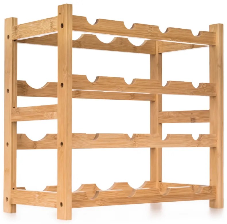 G21 Bambusový stojan na víno, 16 fliaš