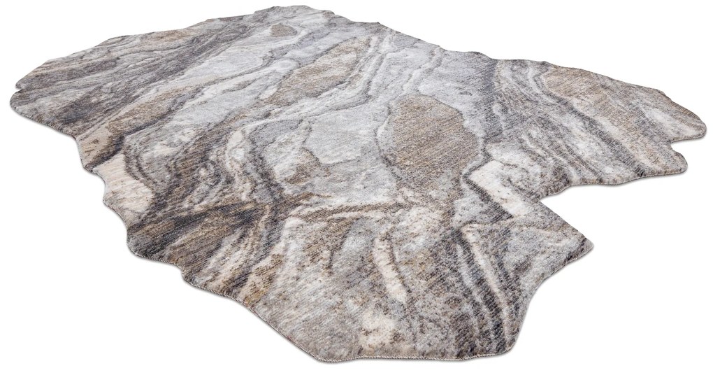 Moderný koberec TINE 75313B Skala, tmavo/sivý, svetlo/sivý