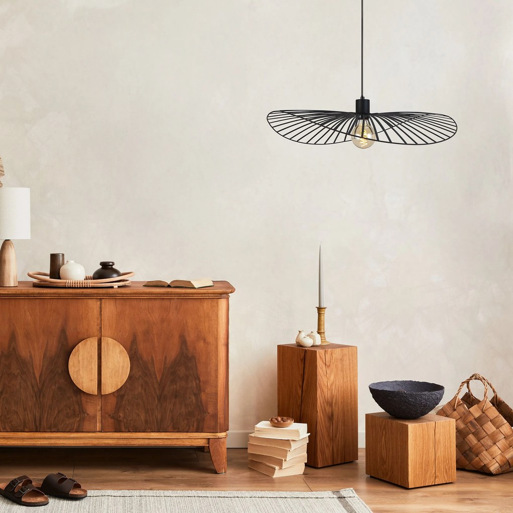 Toolight Toolight, závesné svietidlo 61cm, 1xE27, APP1841-1CP, čierna matná, OSW-07062