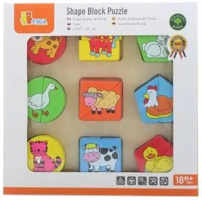 Viga drevené puzzle pre deti
