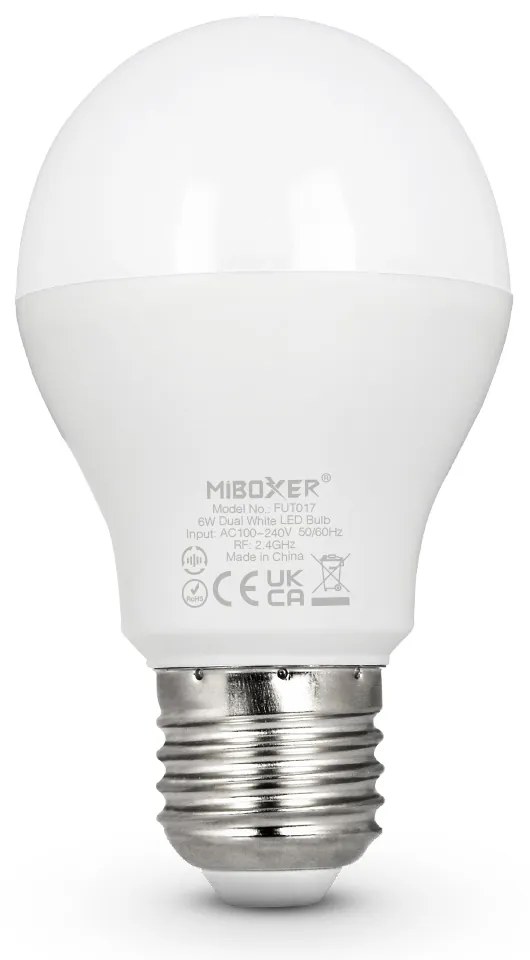LED Solution Mi-Light MiBoxer RF LED žiarovka CCT 6W E27 FUT017