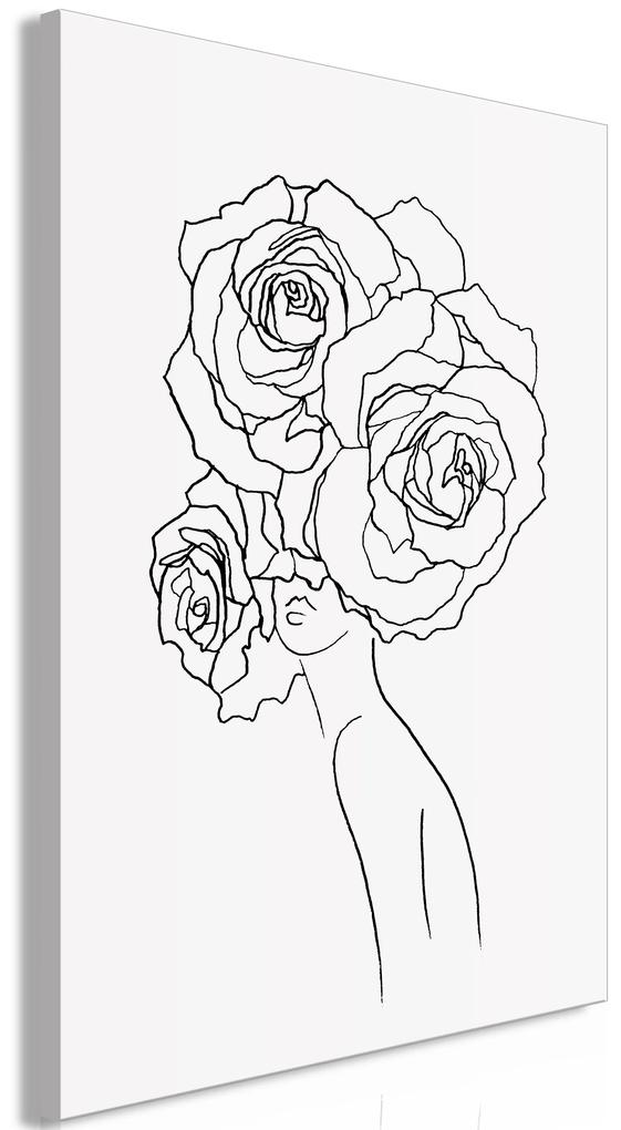 Artgeist Obraz - Fancy Roses (1 Part) Vertical Veľkosť: 40x60, Verzia: Standard