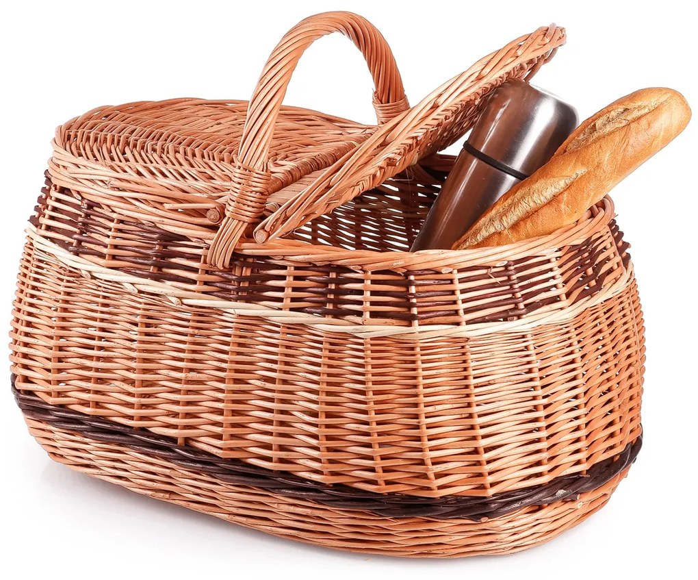 Piknikový kôš prútený Eger I.š. 44 x hl. 28 x v. 23/36(cm)