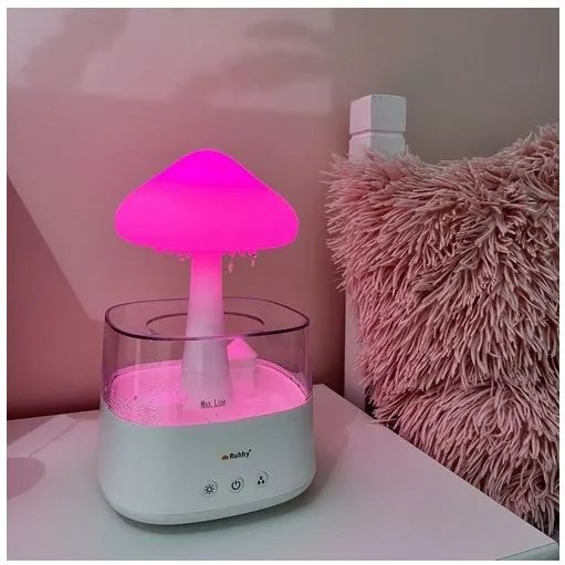 Bestent Zvlhčovač vzduchu LED lampa Dažďové kvapky