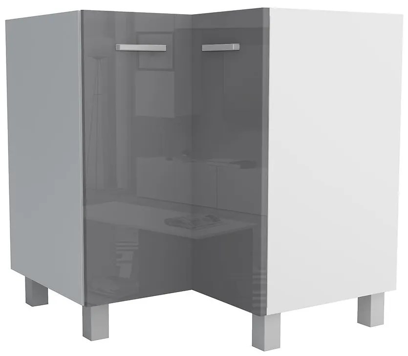 Kuchynská skrinka Lucjan 90/90 DN LUX čierna