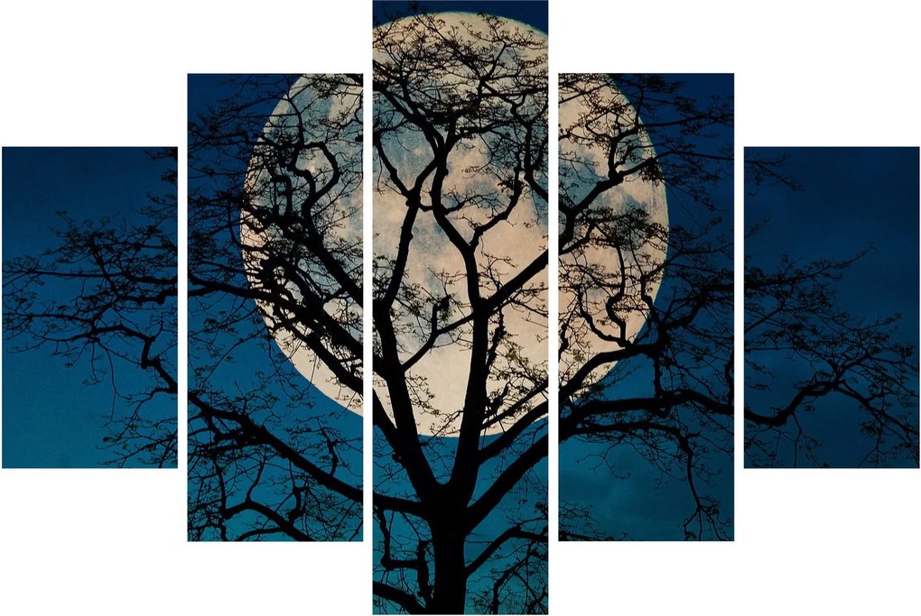 Obraz stromu so splnom (150x105 cm)