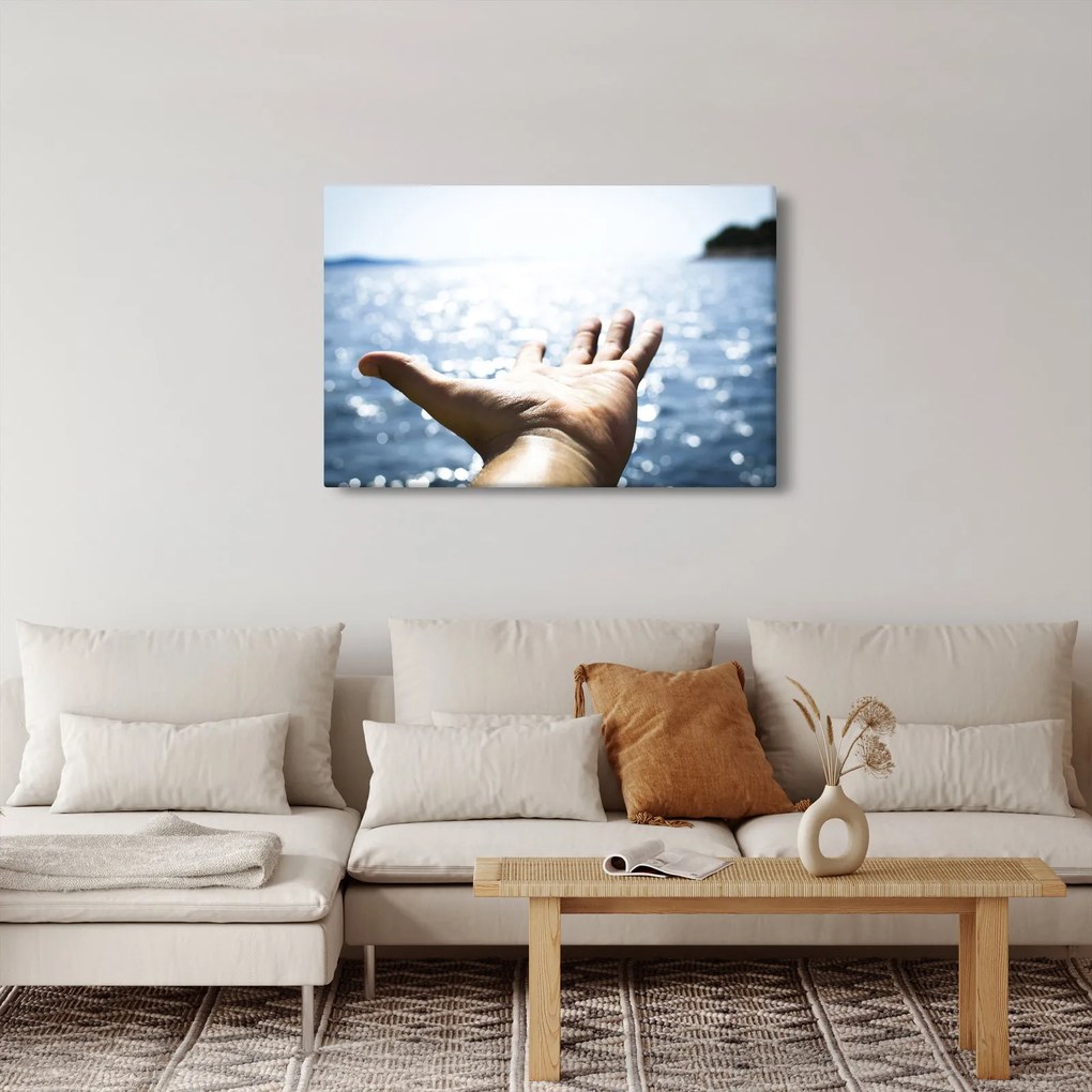 Obraz otvorenej dlane (90x60 cm)