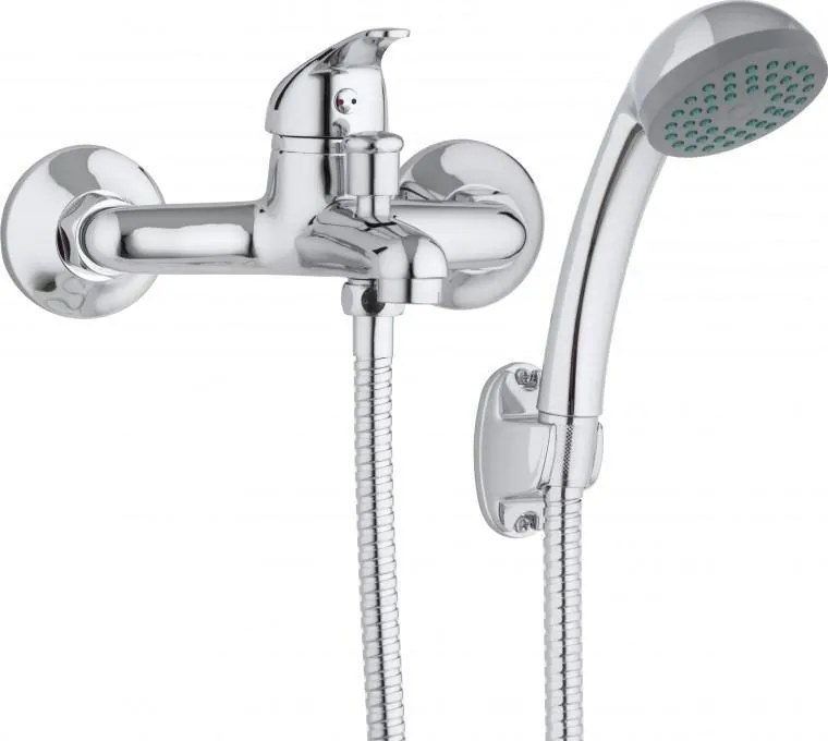 Vaňová batéria TOMÁŠ so sprchou - chrómová