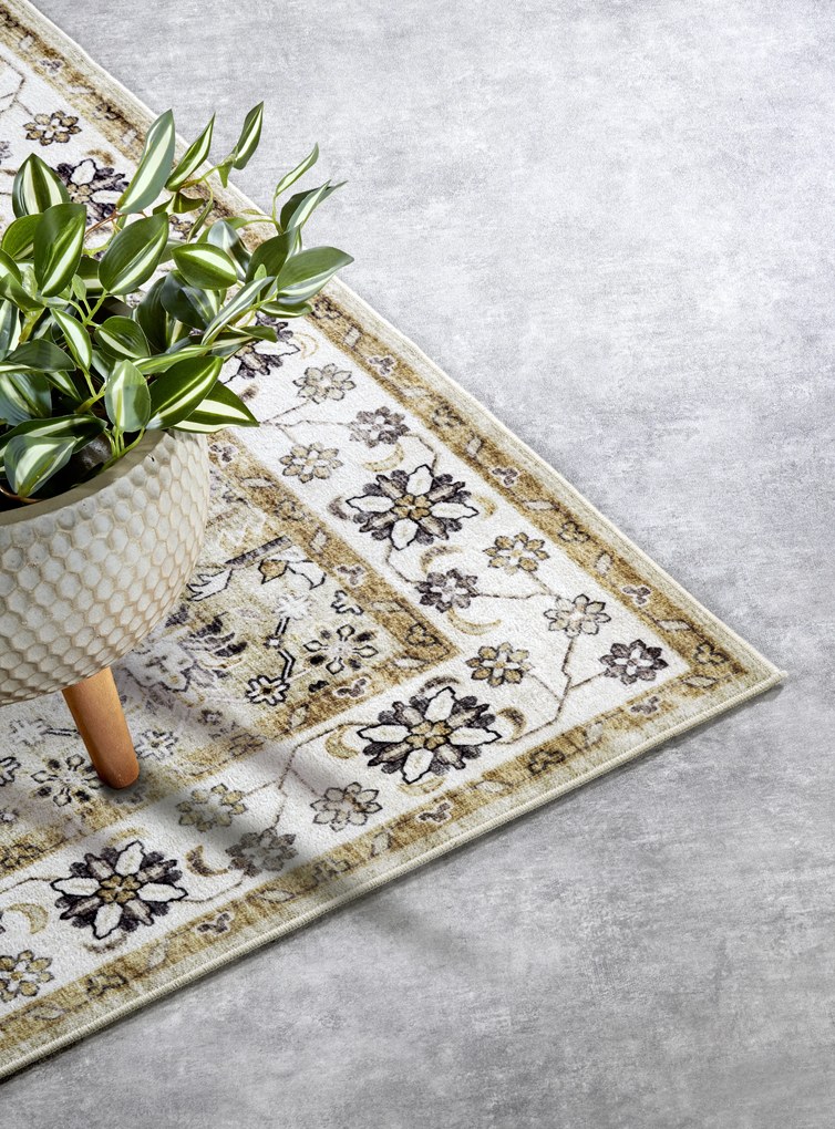 ELLE Decoration, Kusový koberec Imagination New 106043 Cream/Gold z kolekcie Elle, 200x290, žltá, obývacia izba