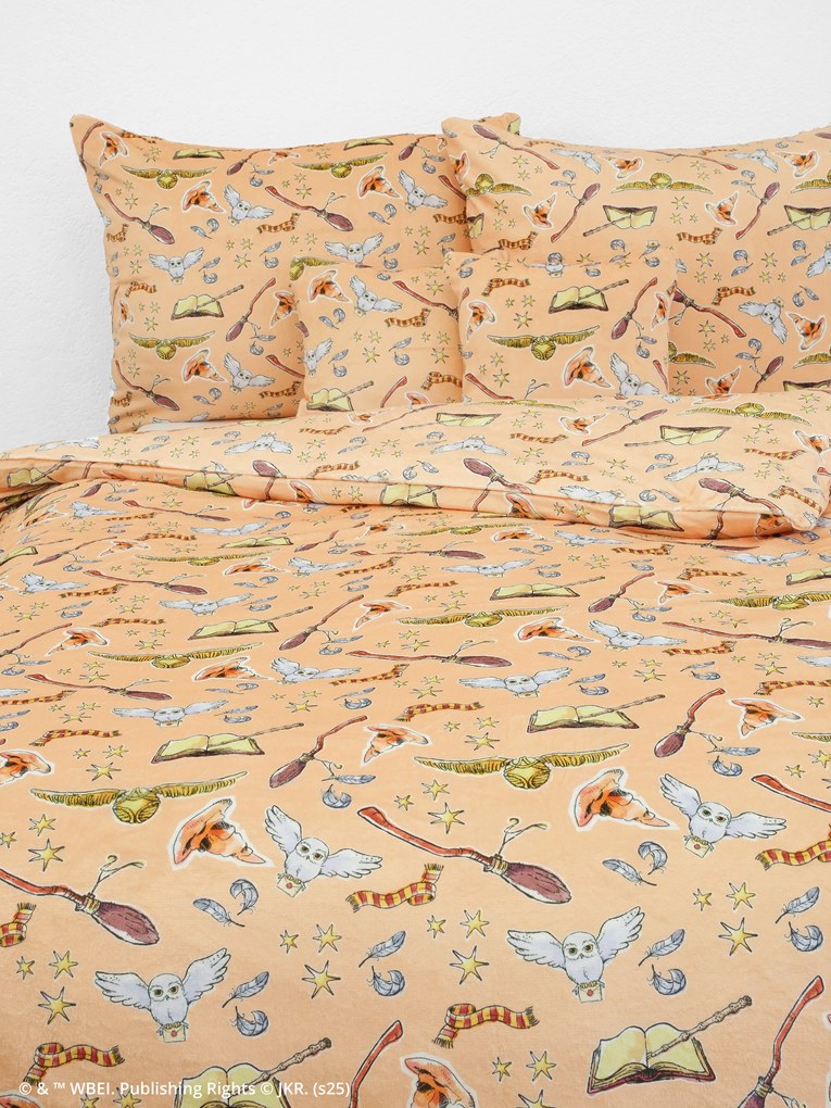 Obliečky mikroplyš Harry Potter - Marhuľová