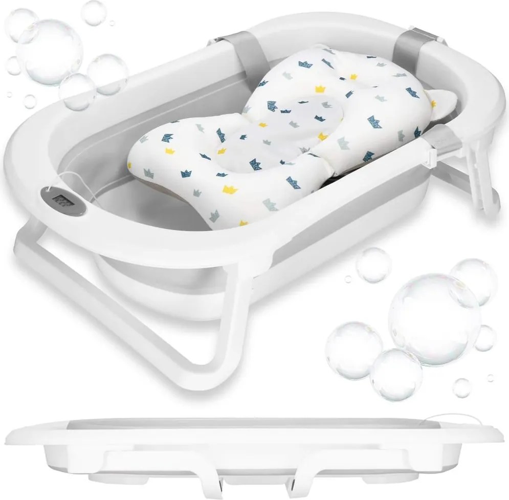 Skladacia vanička 40 L SPRINGOS SB0060 - sivá