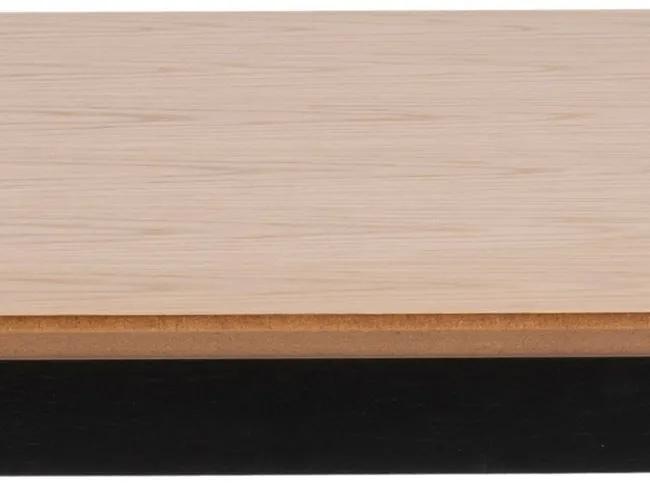 Jedálenský stôl HANNOVER 120 cm dub prírodný, nohy čierne
