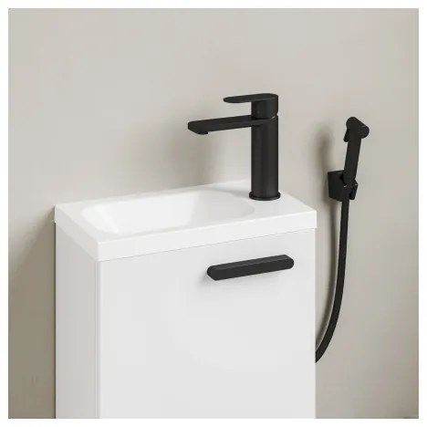 Ravak XJGP1100000 - Závesné umývadlo CHROME 40x22 cm liaty mramor/biela