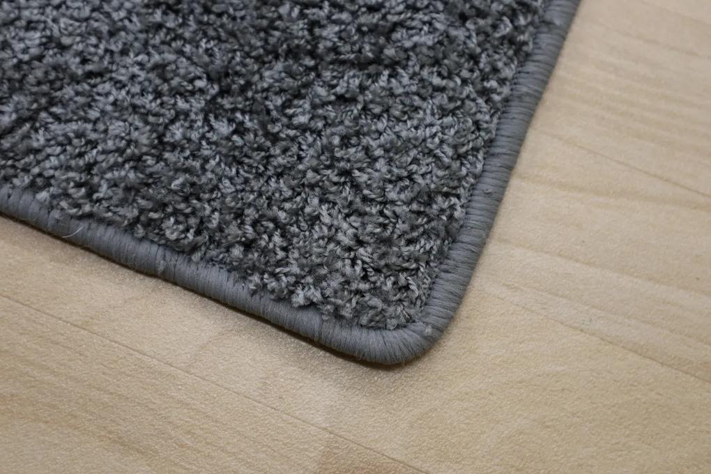 Vopi koberce Kusový koberec Color Shaggy sivý - 133x190 cm