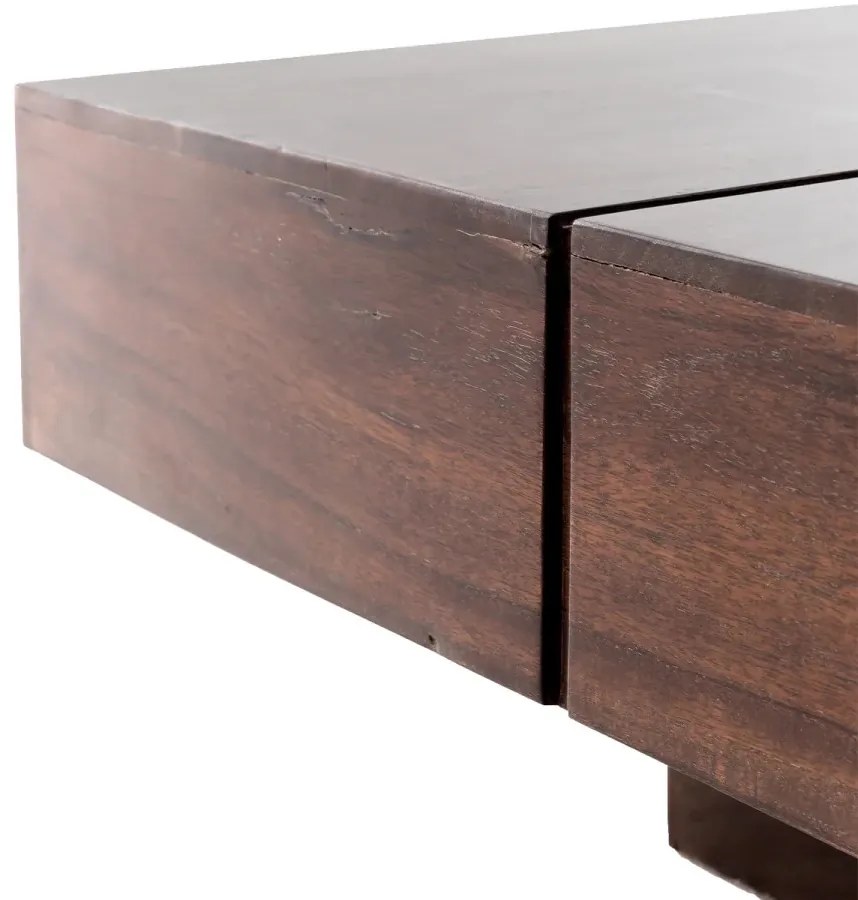furniture-nabytek.cz - Masívny konferenčný stolík Amberley z akáciového dreva, lakovaný, hnedý – 140×70 cm