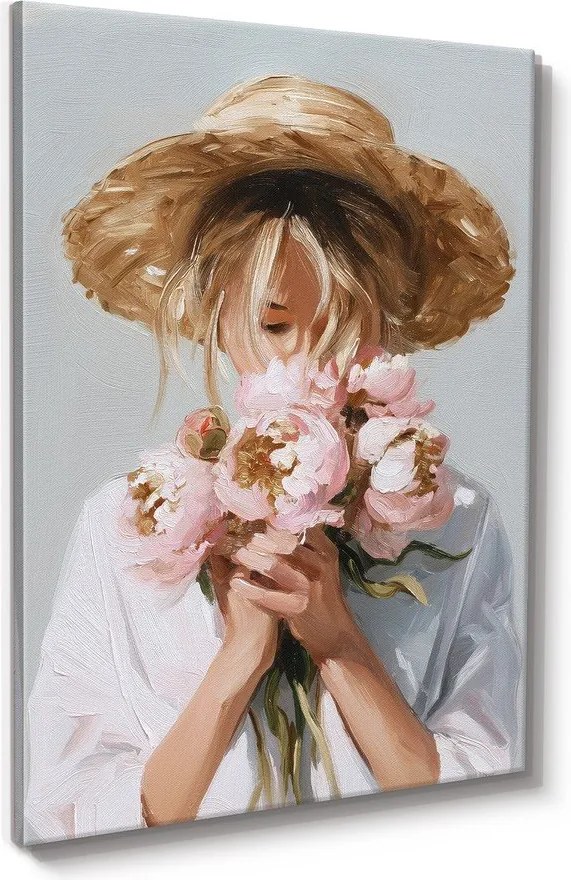 Obraz s ručne maľovanými prvkami 70x100 cm Estelle – Styler