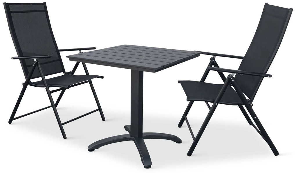 Balkónový set Ristorante + 2x kovová stolička Pia