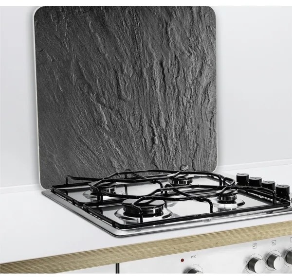 WENKO 2712984500 - Krycia doska ABDECKPLATTE - NEUTRAL 56x50 cm čierna/priehľadná