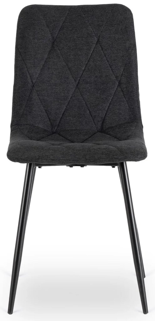 PROXIMA.store - Čalúnená jedálenská stolička ROBIN 2 FARBA: čierna