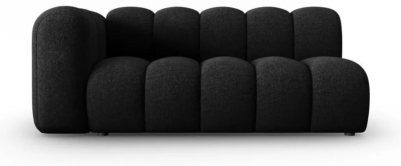 Čiernoantracitový modul pohovky (ľavý roh) Lupine – Micadoni Home