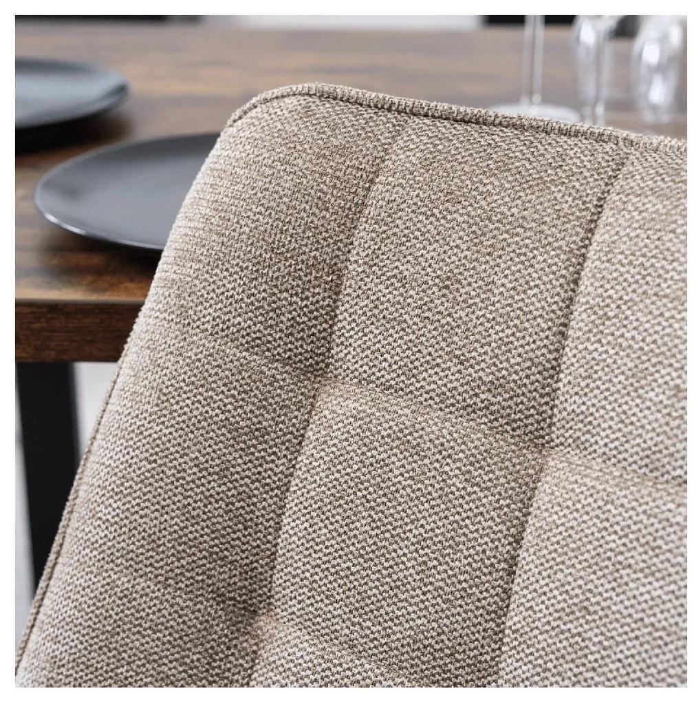 PROXIMA.store - Čalúnená jedálenska stolička RICK 2 FARBA: sivá, MATERIÁL: pletená